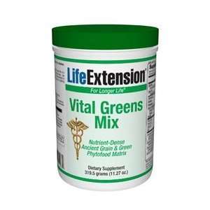  Life Extension Vital Greens Mix Powder, 319.5 Grams 