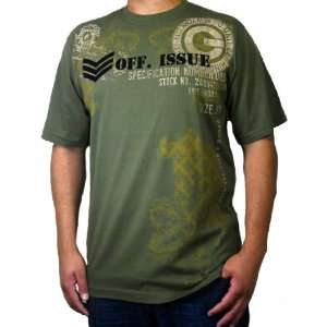  G Unit Military Off Issue T Shirt, Army Green, XL 
