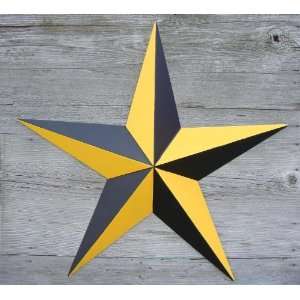  24 Nautical Yellow/black Metal Star. This Unique Nautical 
