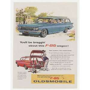  1961 Olds Oldsmobile F 85 3 Seat Station Wagon Print Ad 