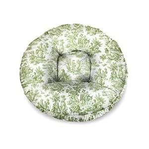 Bessie and Barney Bagel Bed Toile Green/White Pet 