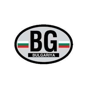  Bulgaria oval decal   Bulgaria Country of Origin Sticker 