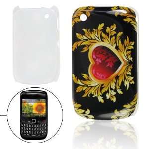  Gino Red Heart Yellow Floral Decor IMD Hard Back Case for 