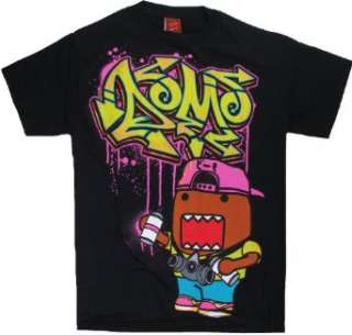  Domo Graffiti Tagger Mens Black T Shirt Clothing