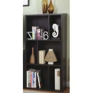  Functional Bookshelf Contemporary Style in Black Finish 