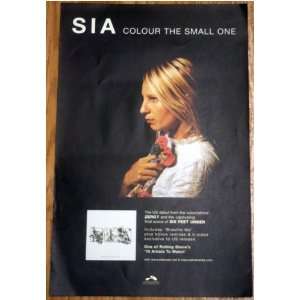  Sia Colour The Small One 11 x 17 inch promotional poster 