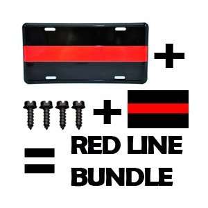  Firefighter Thin Red Line License Plate BUNDLE Everything 