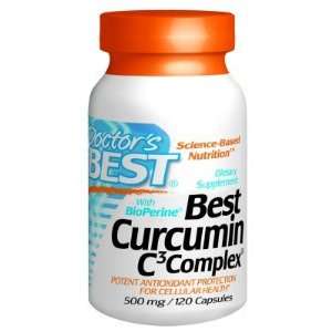 Doctors Best  Best Curcumin, C3 Complex with Bioperine, 500mg, 120 