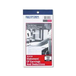    RED4L416   Two Part Statement of Earnings Book