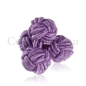  Plum Purple Silk Knot Cuff Links CL SK 0011 Jewelry