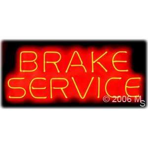 Neon Sign   Brake Service   Large 13 x 32  Grocery 