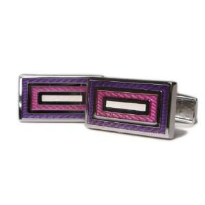    Purple Rectangle Mission Enamel Cufflinks DD DI221 3 0450 Jewelry