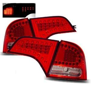  06 08 Honda Civic Sedan Red LED Tail Lights Automotive
