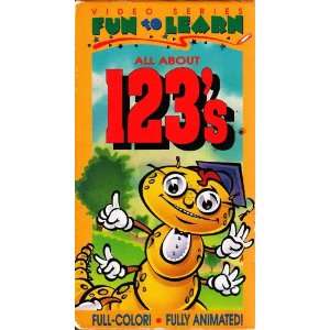  VHS All About 123s from the Fun to Learn series 