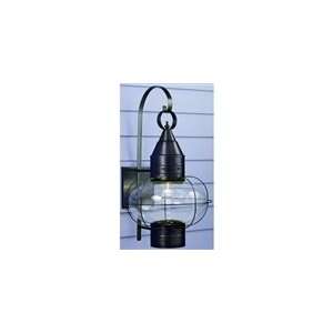  Norwell   1312 BL CL   Onion Wall Sconce   Black Finish 