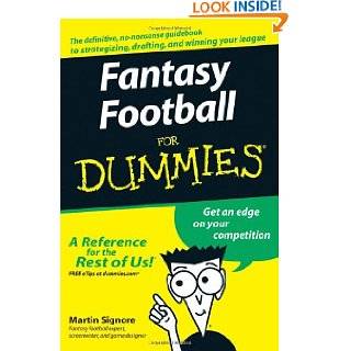 Fantasy Football For Dummies by Martin Signore ( Paperback   July 2 