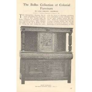  1910 H E Bolles Collection of Colonial Furniture 
