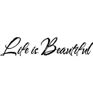  Life is beautiful Wall Quotes Lettering Words Removable 