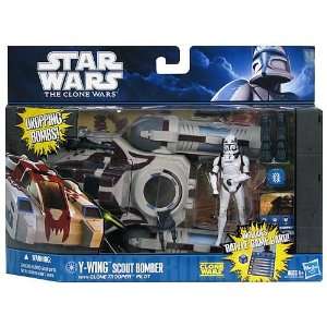  Y Wing Scout Bomber with Rebel Pilot Star Wars Clone Wars 