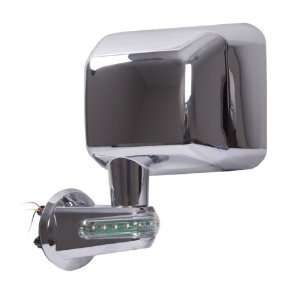  Rugged Ridge 11010.15 Chrome Driver Side View Mirror with 