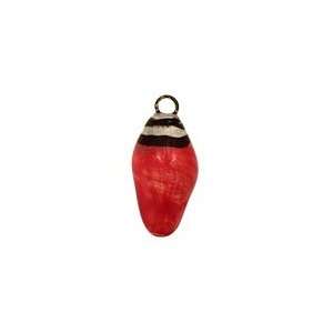   Ceramic Red Bulb Charm 9 11x21 23mm Charms Arts, Crafts & Sewing