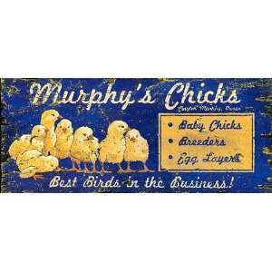  Vintage Signs   Murphys Chicks   Large 