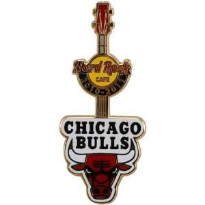  Hard Rock Cafe Chicago Bulls 2010 11 Commemorative Guitar 