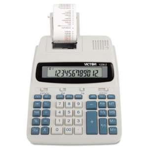  1228 2 Two Color Roller Printing Calculator, 12 Digit LCD 