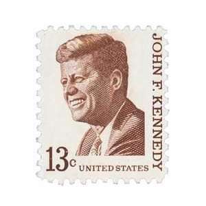 1287   1967 13c John F. Kennedy Postage Stamp Numbered Plate Block (4 