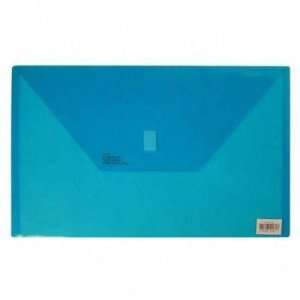  Poly Envelope,Hook and Loop Closure,13x9 3/8,Blue   Hook 