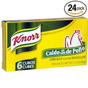 Knorr Chicken Bouillon Cubes, 3.1 Ounce Boxes (Pack of 24)  