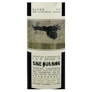  Sine Qua Non Syrah Raven 2006 750ML Grocery & Gourmet 