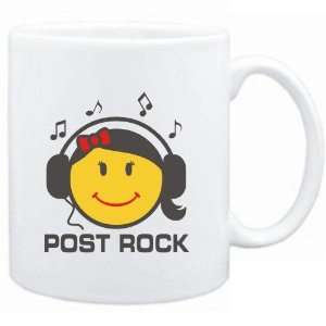 Mug White  Post Rock   female smiley  Music  Sports 