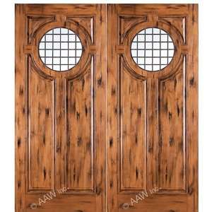 154 2 Salta 72x80 (6 0x6 8) Double Entry Doors in Knotty Alder 