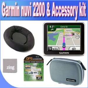 Garmin nüvi 2200 3.5 Inch Portable GPS Navigator + Friction Dash Pad 