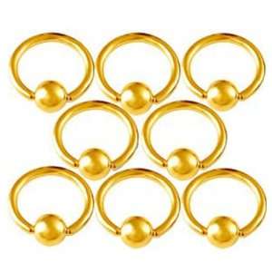  16g 16 gauge (1.2mm), 5/16 Inches (8mm) long   Gold Color 