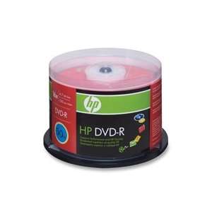   Hewlett Packard DVD R, Branded, 16x, 4.7GB, 50/PK, Electronics