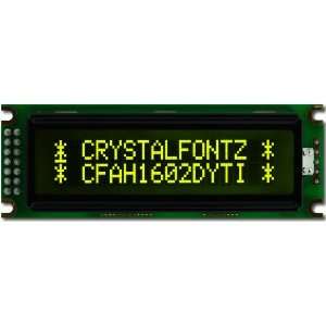  Crystalfontz CFAH1602D YTI ET 16x2 character LCD display 