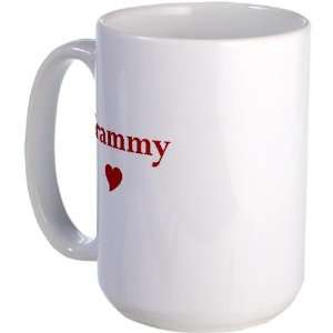  Grammy With Heart Holiday Large Mug by  