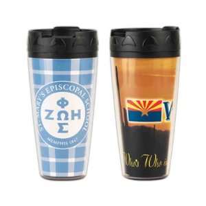  Travel mug, 16 oz., with a flip top, spill resistant black 