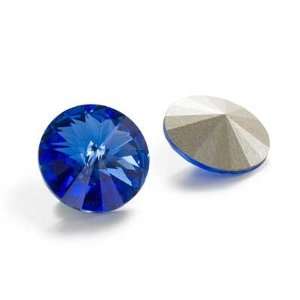  Swarovski Crystal #1122 14mm Rivoli Beads Sapphire SF (2 