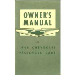 1948 CHEVROLET Full Line Owners Manual User Guide