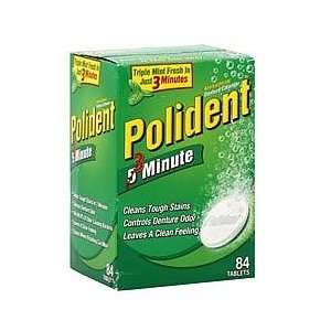  Polident 3 Minute Antibacterial Denture Cleanser Tablets 
