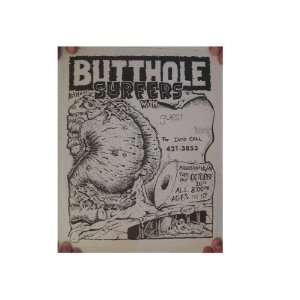  Butthole Surfers Poster Handbill the 