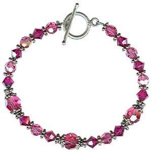  Silver Pinks Basic Bracelet