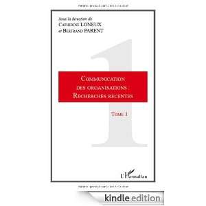  des organisations  recherches récentes  Tome 1 (French Edition