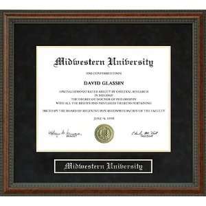  Midwestern University (MWU) Diploma Frame Sports 