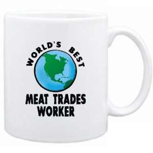 New  Worlds Best Meat Trades Worker / Graphic  Mug Occupations 