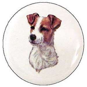  Jack Russell Terrier Porcelain Drawer Pull