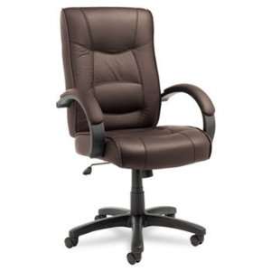  Strada Series High Back Swivel/Tilt Chair, Brown Leather 